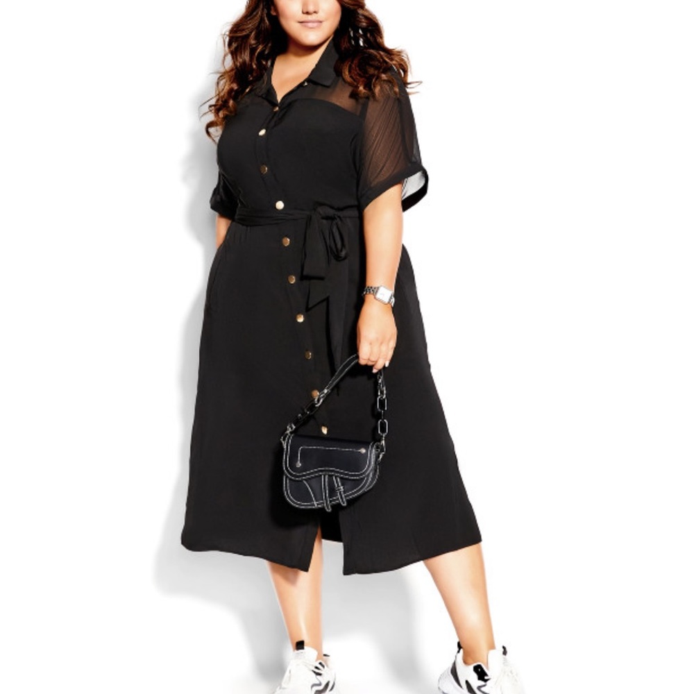 CITY CHIC Draw The Line Dress